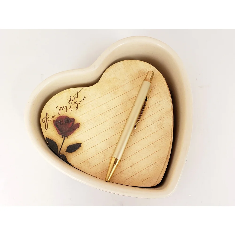 Thirstystone | Heart + Rose Stationery